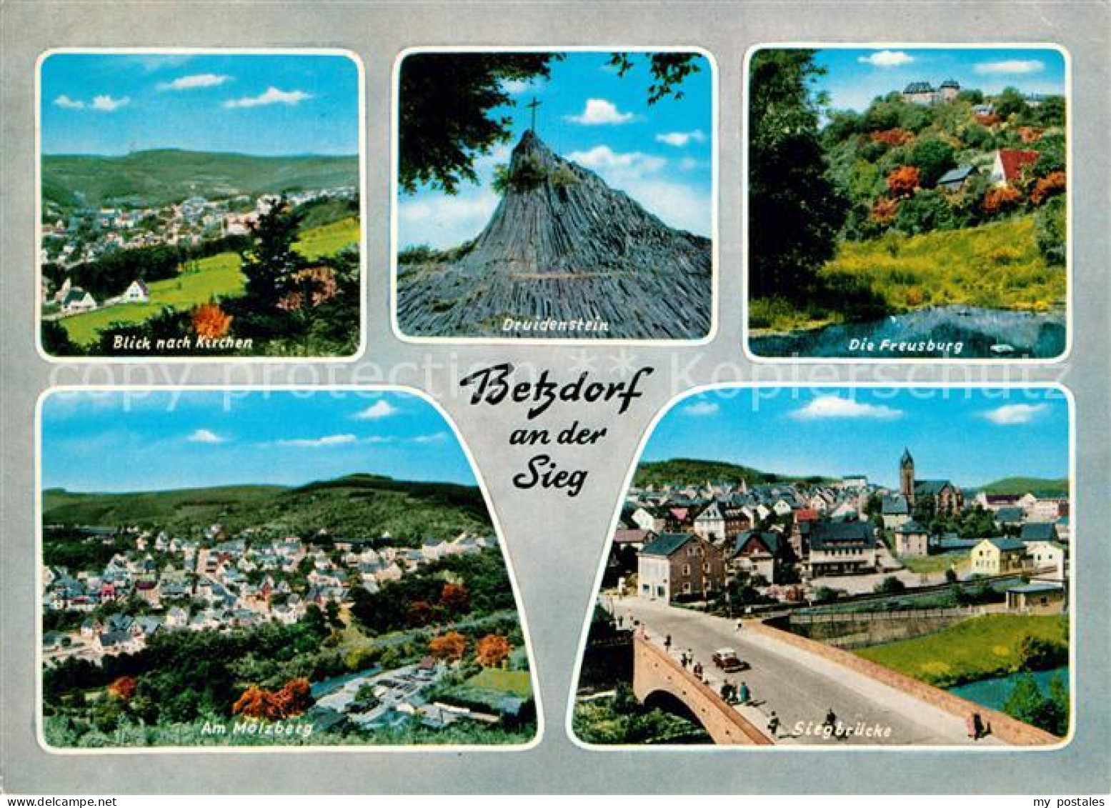 73308140 Betzdorf Sieg Druidenstein Freusburg Siegbruecke Molzberg Betzdorf Sieg - Betzdorf