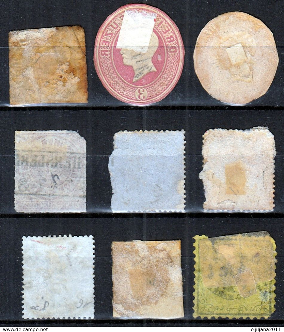 ⁕ Germany, Altdeutschland ⁕ Bayern / Norddeutscher Postbezirk / Baden Stationery ⁕ 9v Used / Damaged - Collections