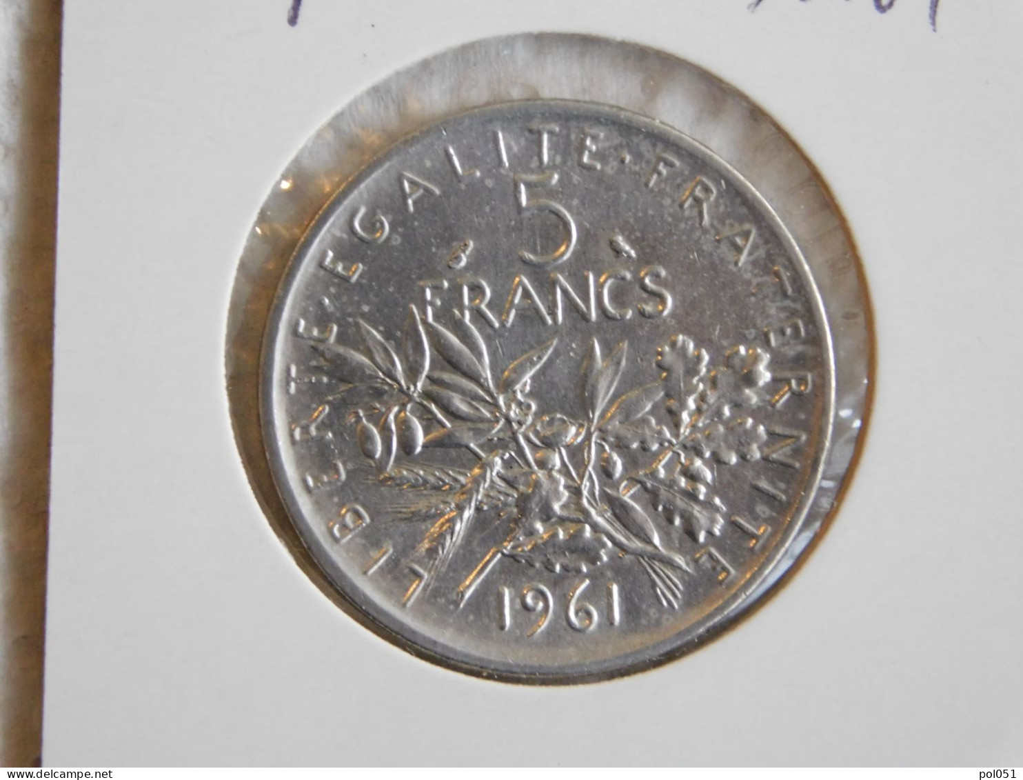 France 5 Francs 1961 SEMEUSE (896) Argent Silver - 5 Francs