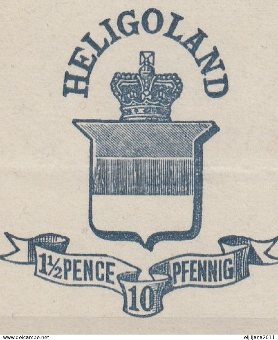 ⁕ Germany, Altdeutschland 1867-1879 ⁕ HELIGOLAND 1½ Pence 10 Pfennig ⁕ 1v Unused / Stationery - Héligoland
