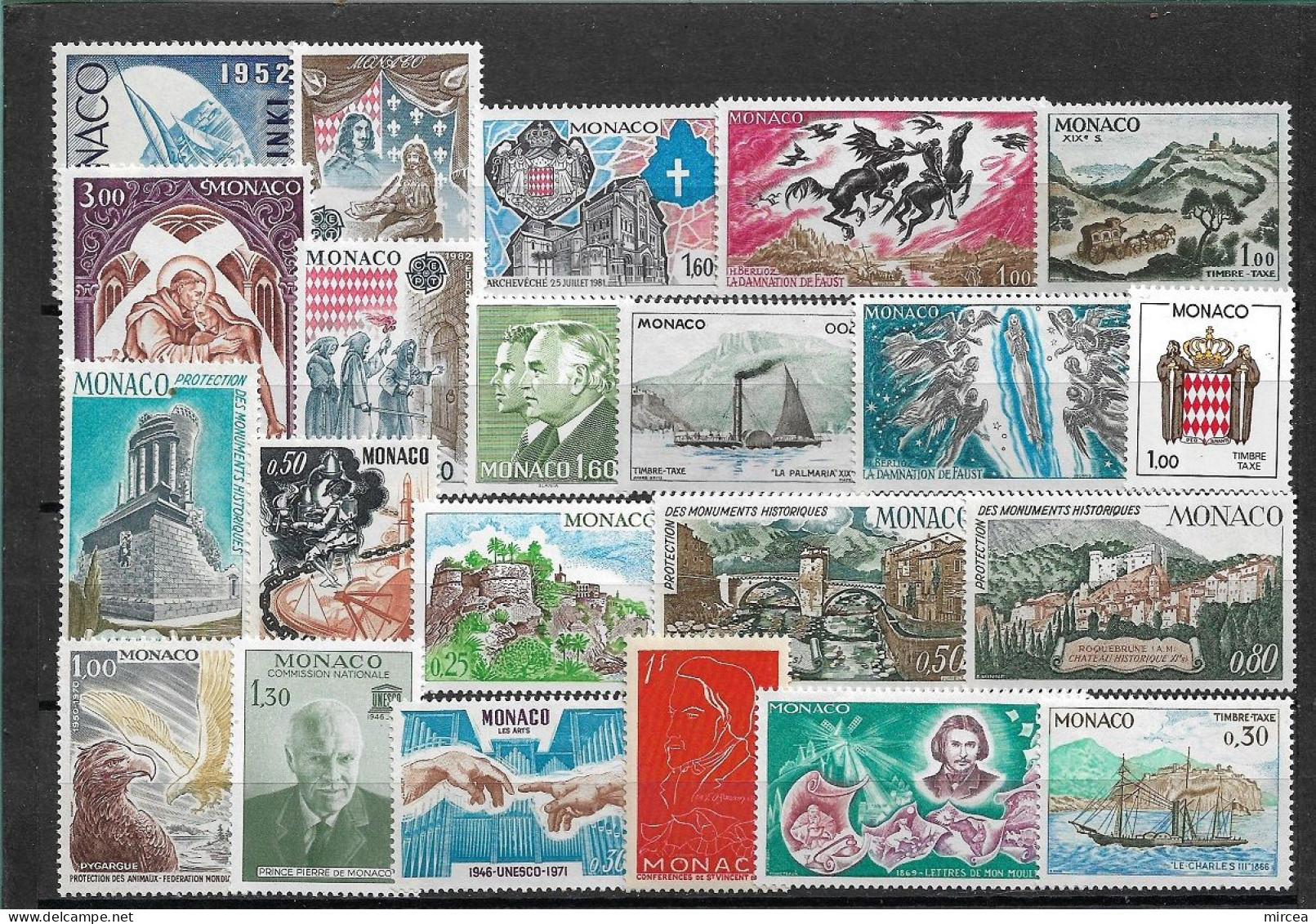 C5344 - Monaco Lot Timbres Neufs** - Collections, Lots & Series
