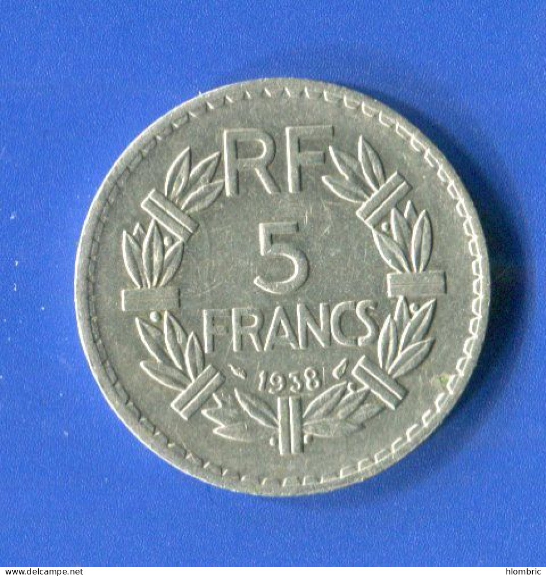 5 Fr  Nickel  1938 - 5 Francs