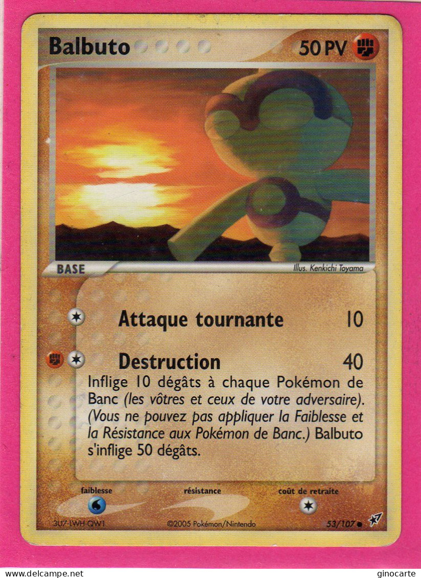 Carte Pokemon 2005 Ex Deoxys 53/107 Balbuto 50pv Occasion - Ex