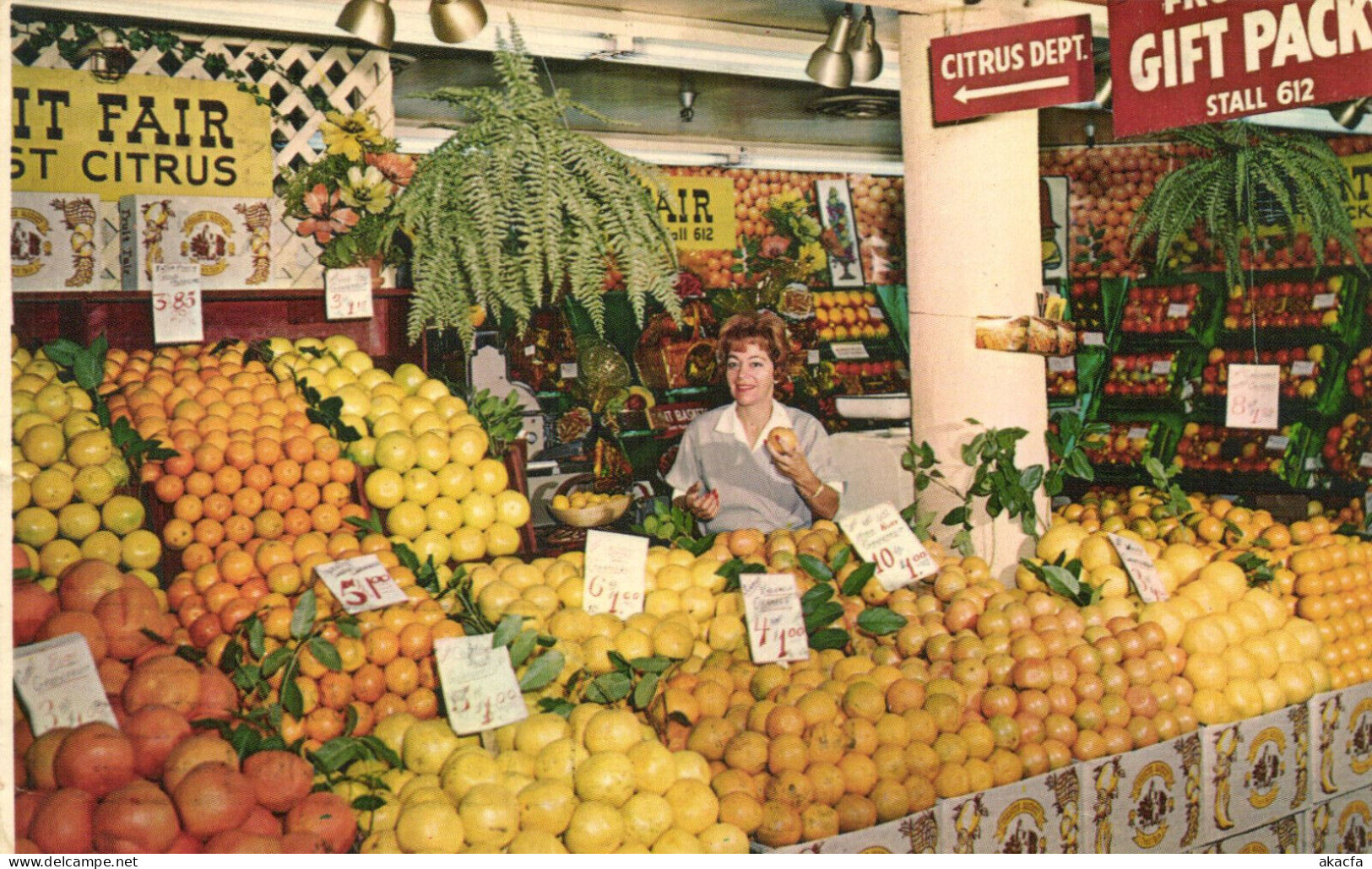 PC US, FARMERS MARKET, LOS ANGELES, CALIFORNIA, MODERN Postcard (b52304) - Los Angeles