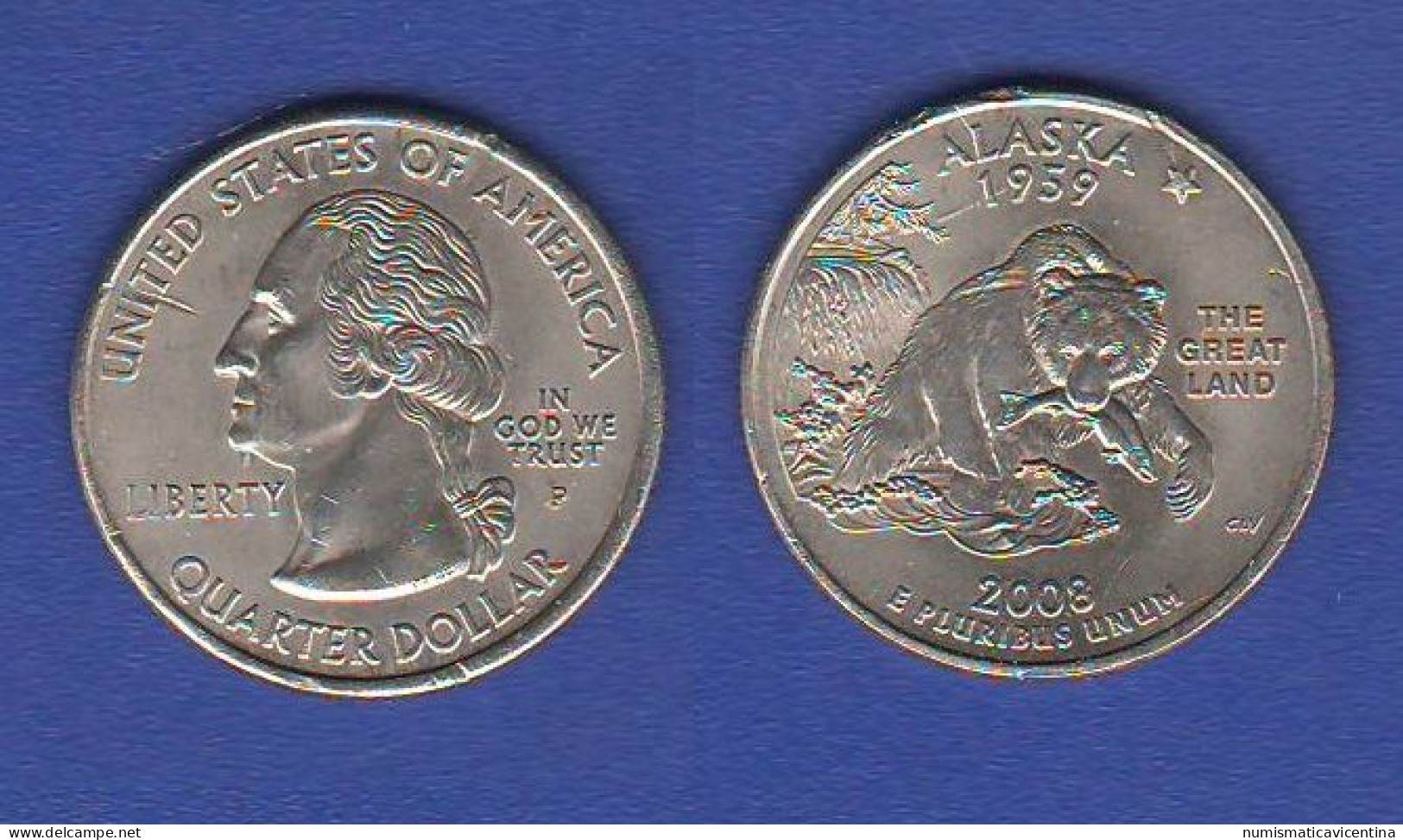 America 1/4 $ Quarters Dollar 2018 Alaska Mint P USA - 1999-2009: State Quarters