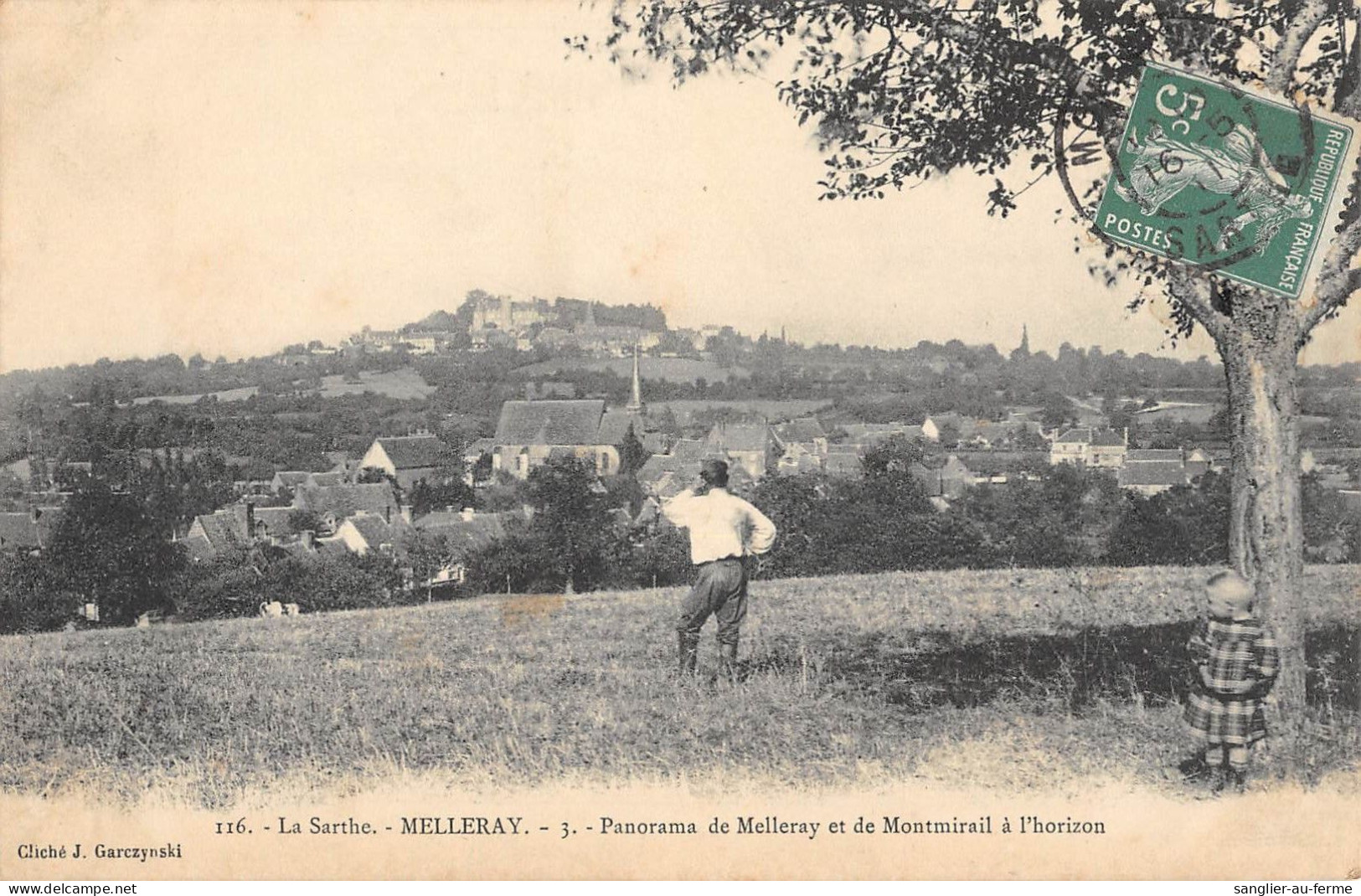 CPA 72 MELLERAY / PANORAMA DE MELLERAY ET DE MONTMIRAIL A L'HORIZON - Autres & Non Classés