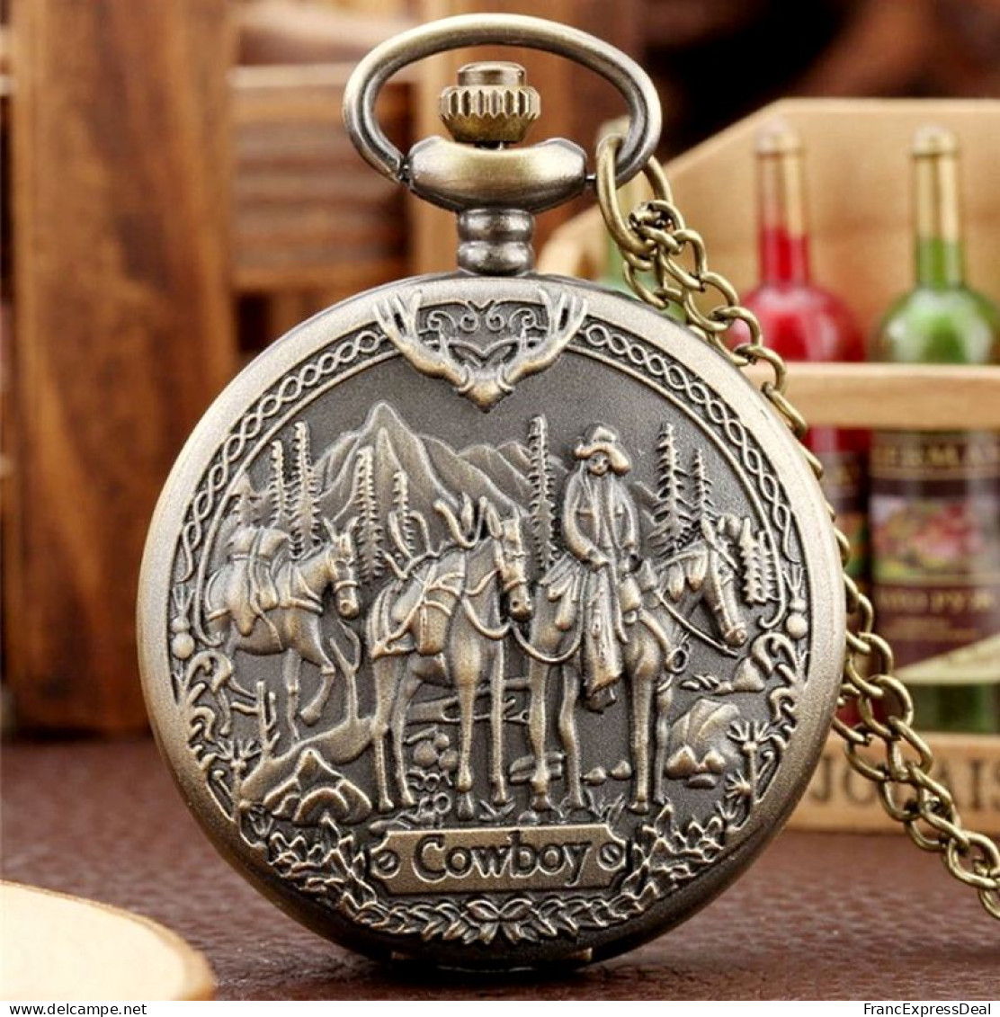 Montre Gousset NEUVE - Far West Cow Boy Chercheurs D'or Cowboy - Taschenuhren