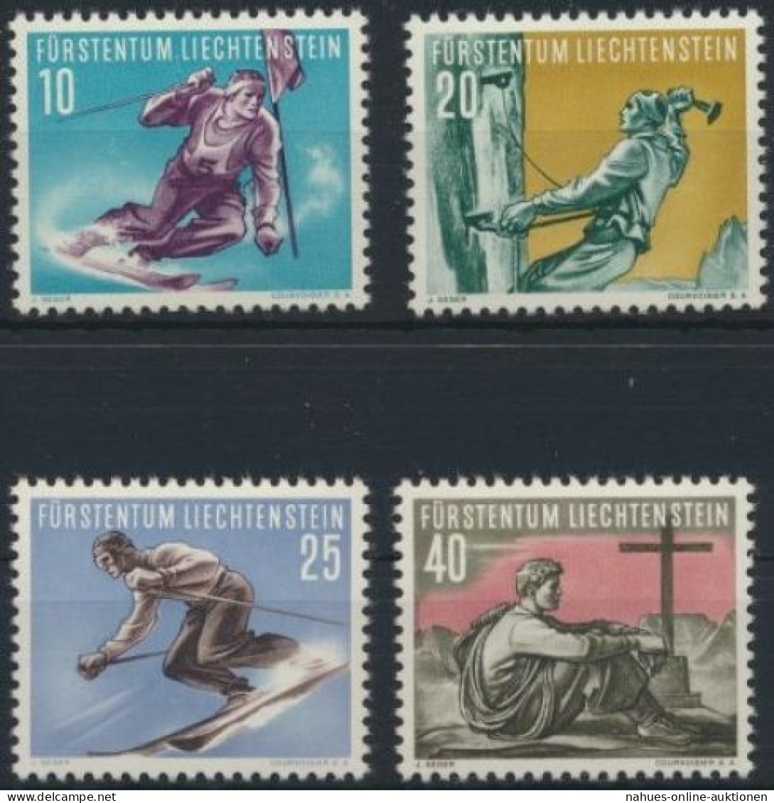 Liechtenstein 334-337 Sport Luxus Postfrisch MNH Kat.-Wert 70,00 - Lettres & Documents