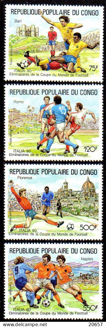 Congo A 389/92 Mondial Football Italia 90 - 1990 – Italy