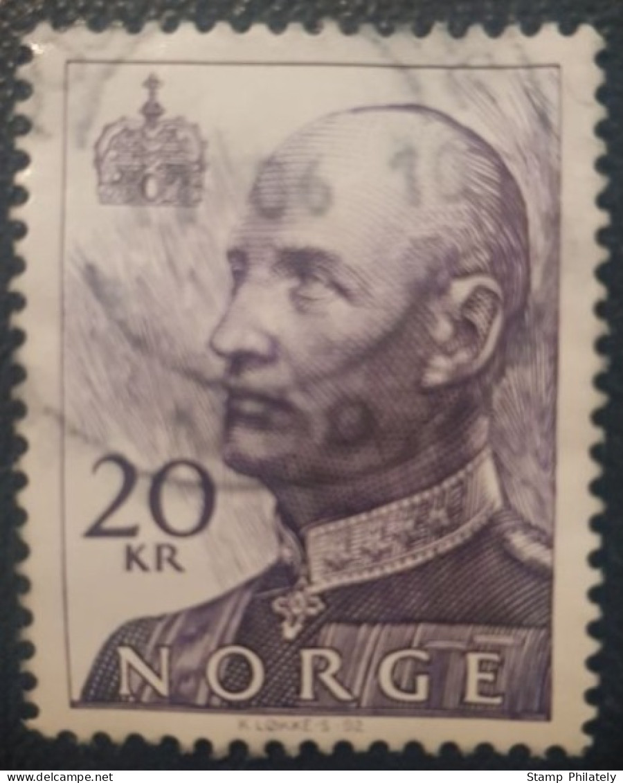 Norway 20Kr Used Stamp King Harald - Gebraucht
