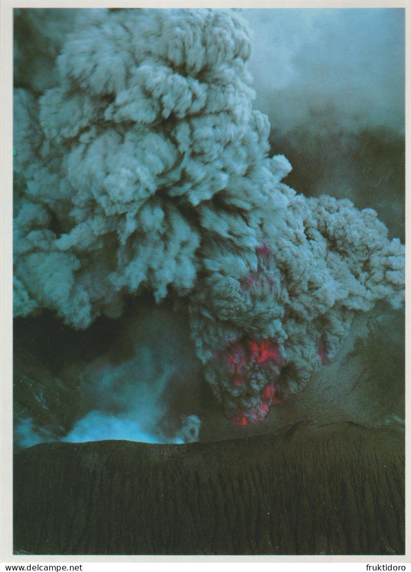 AKJP Japan Postcards Eruption Mount Aso - Kumamoto - Verzamelingen & Kavels