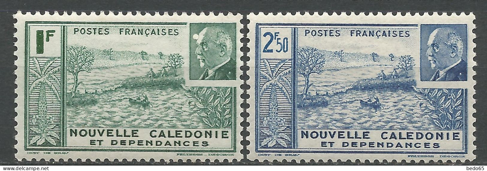 NOUVELLE-CALEDONIE N° 193 Et 194 NEUF*  TRACE DE CHARNIERE  / Hinge / MH - Ungebraucht