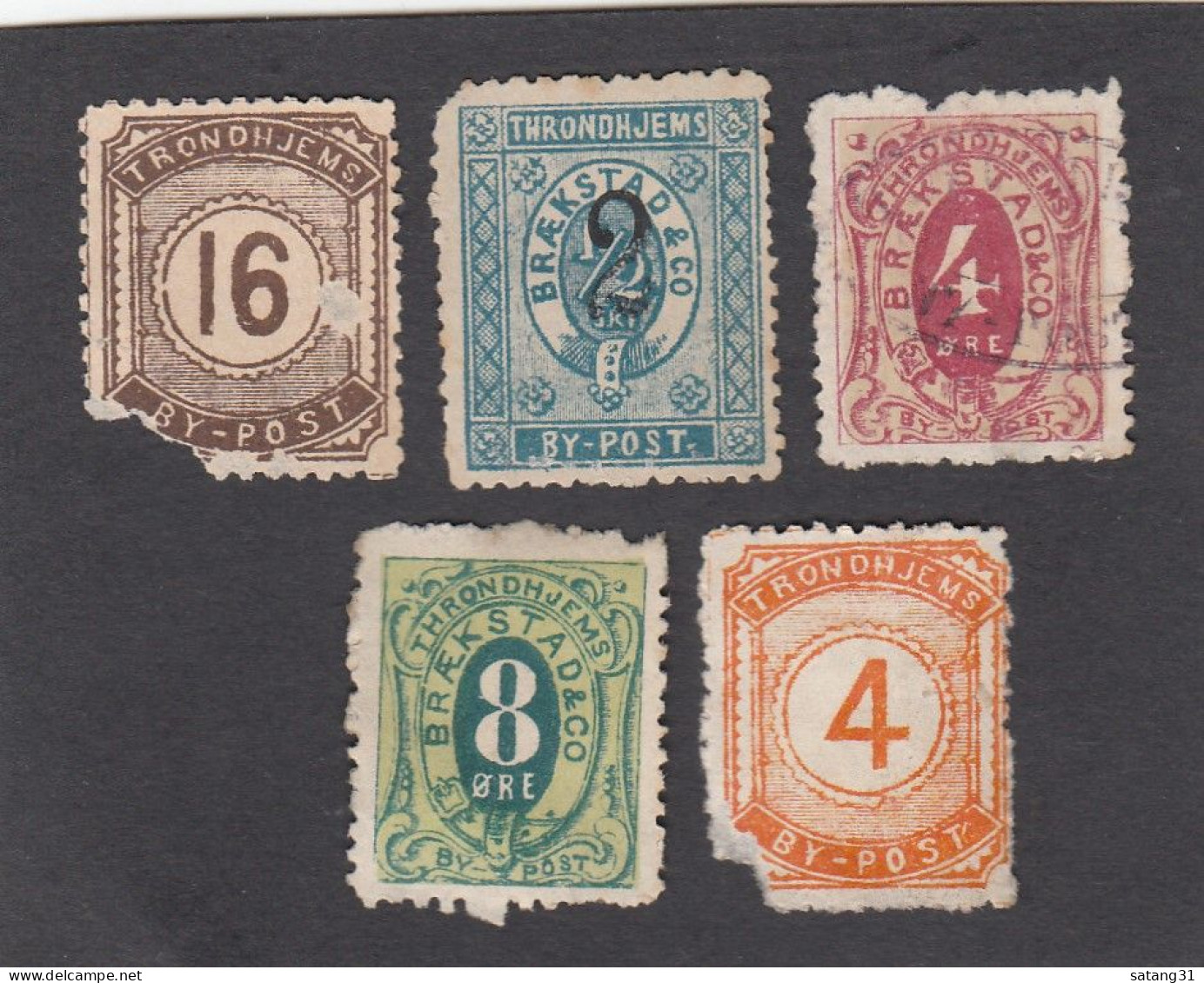 PETIT LOT DE  TIMBRES DE  THRONDHJEMS. - Emissions Locales