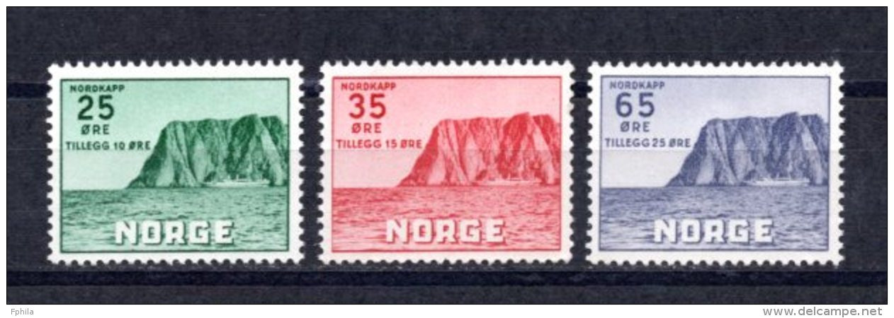 1957 NORWAY TOURISM MICHEL: 408-410 MH * - Neufs