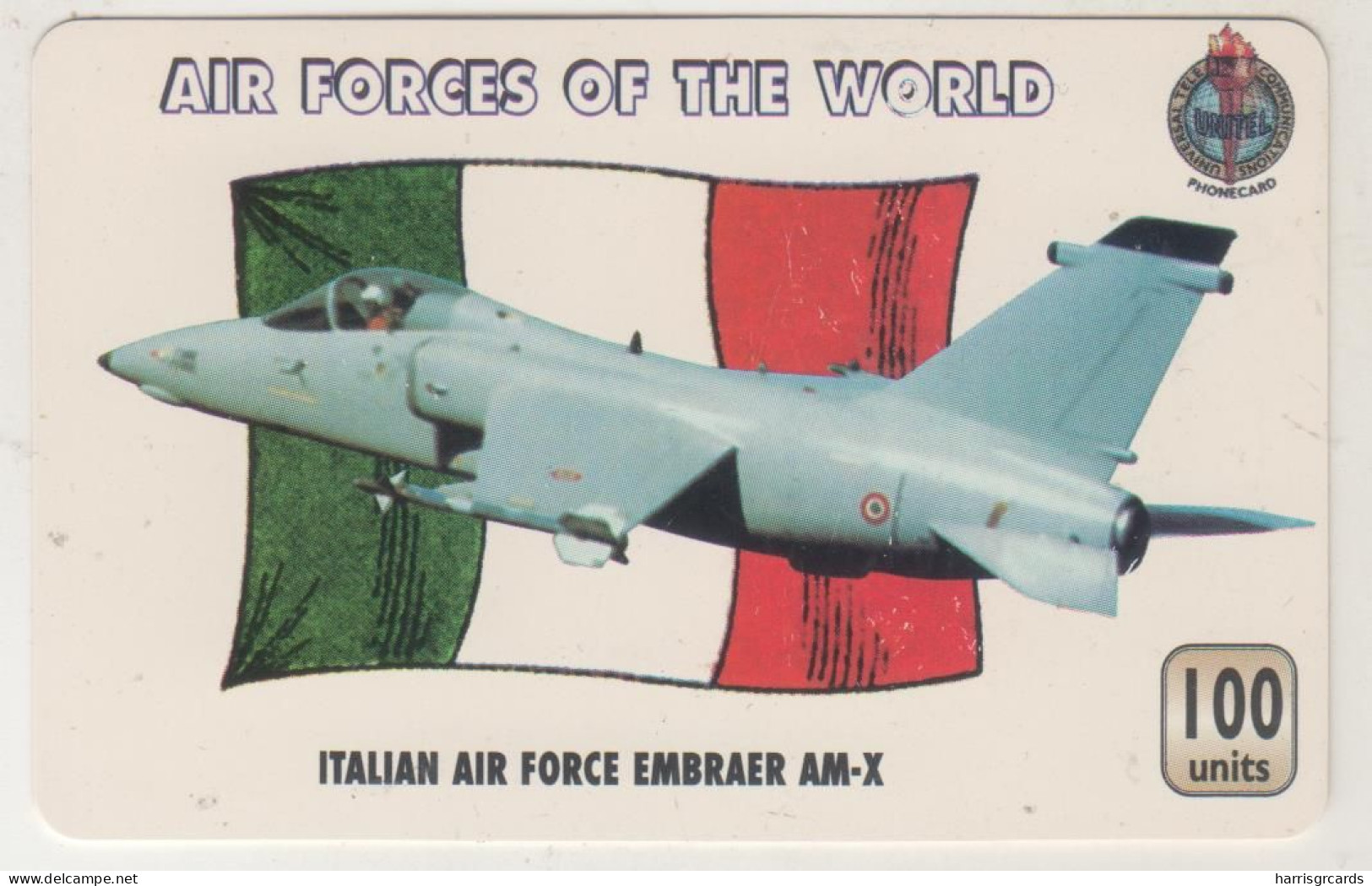 UK - ITALIAN Air Force Embraer AM-X (UT 050ITL), Unitel Air Forces Of The World , 100U, Mint, FAKE - Altri & Non Classificati