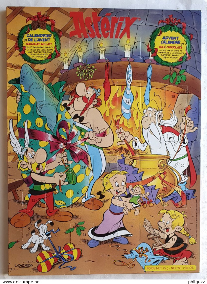 CALENDRIER DE L'AVENT JACQUOT ASTERIX MAISON DE PANORAMIX 1995 VIDE UDERZO GOSCINNY - Agendas & Calendriers