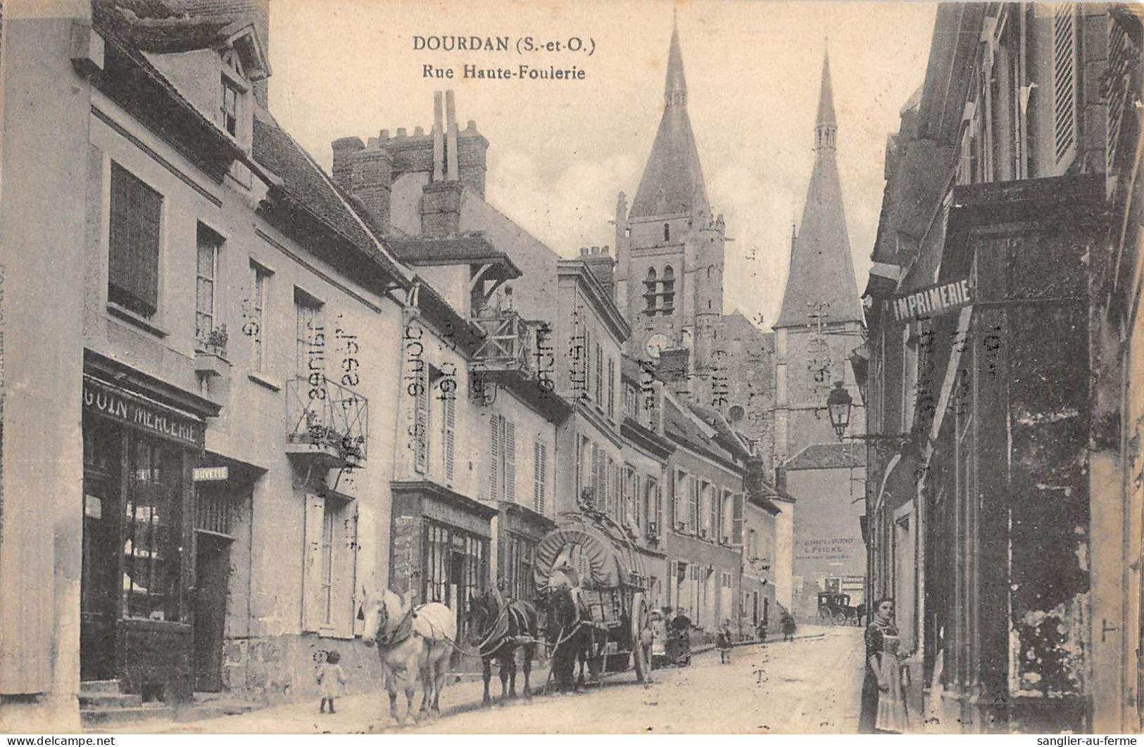 CPA 91 DOURDAN / RUE HAUTE FOULERIE - Dourdan