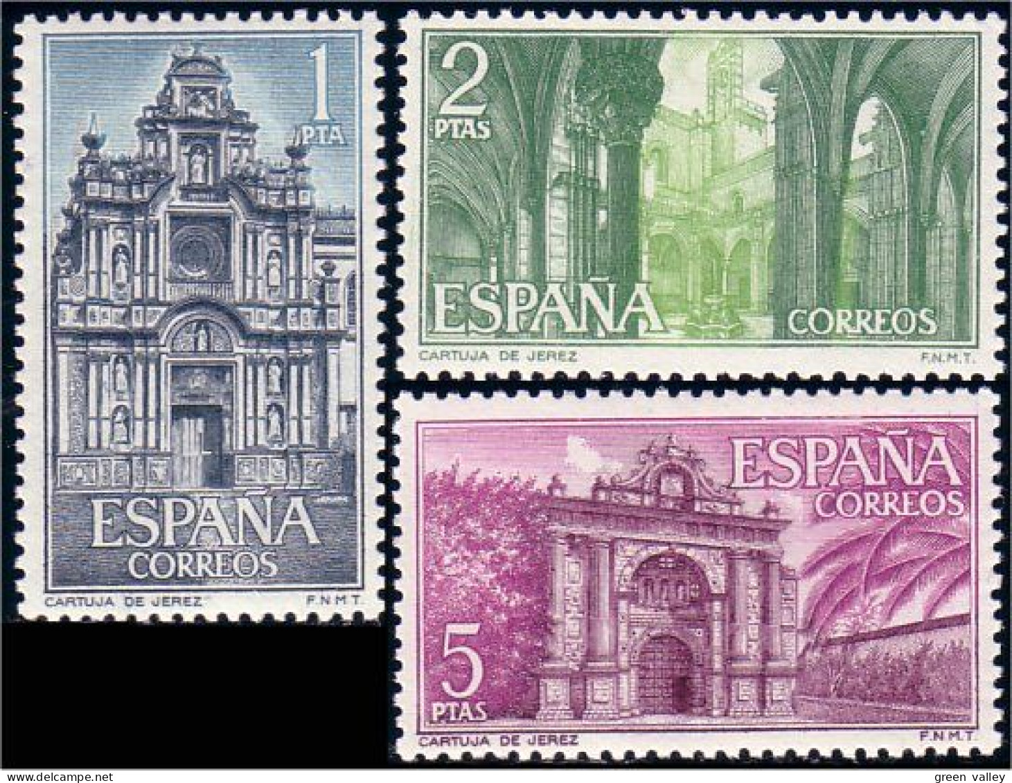 326 Espagne 1966 St Mary Carthusian Monastery MNH ** Neuf SC (ESP-22) - Abbeys & Monasteries