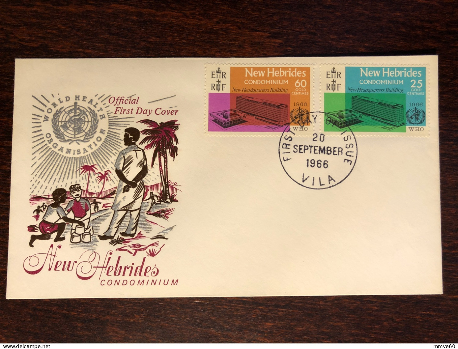 NEW HEBRIDES FDC COVER 1963 YEAR WHO HEALTH MEDICINE STAMPS - Brieven En Documenten