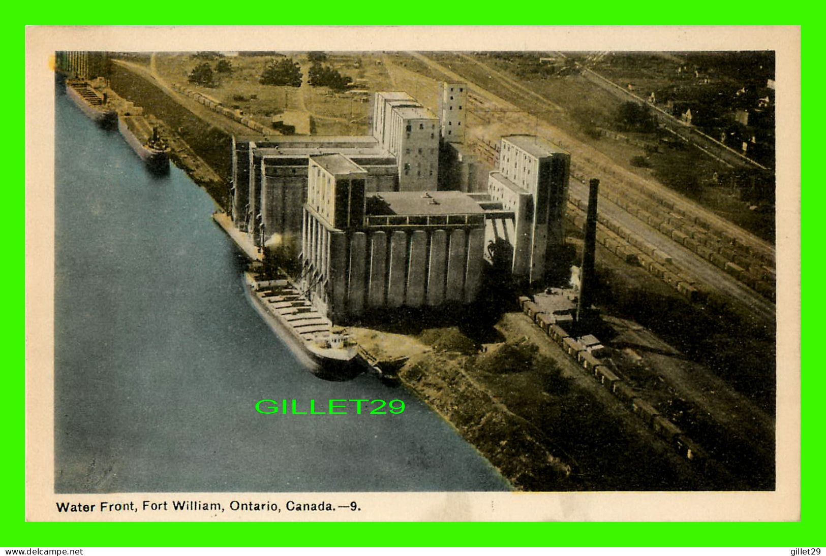 FORT WILLIAM, ONTARIO - WATER FRONT - ANIMATED WITH SHIPS - PECO - - Other & Unclassified