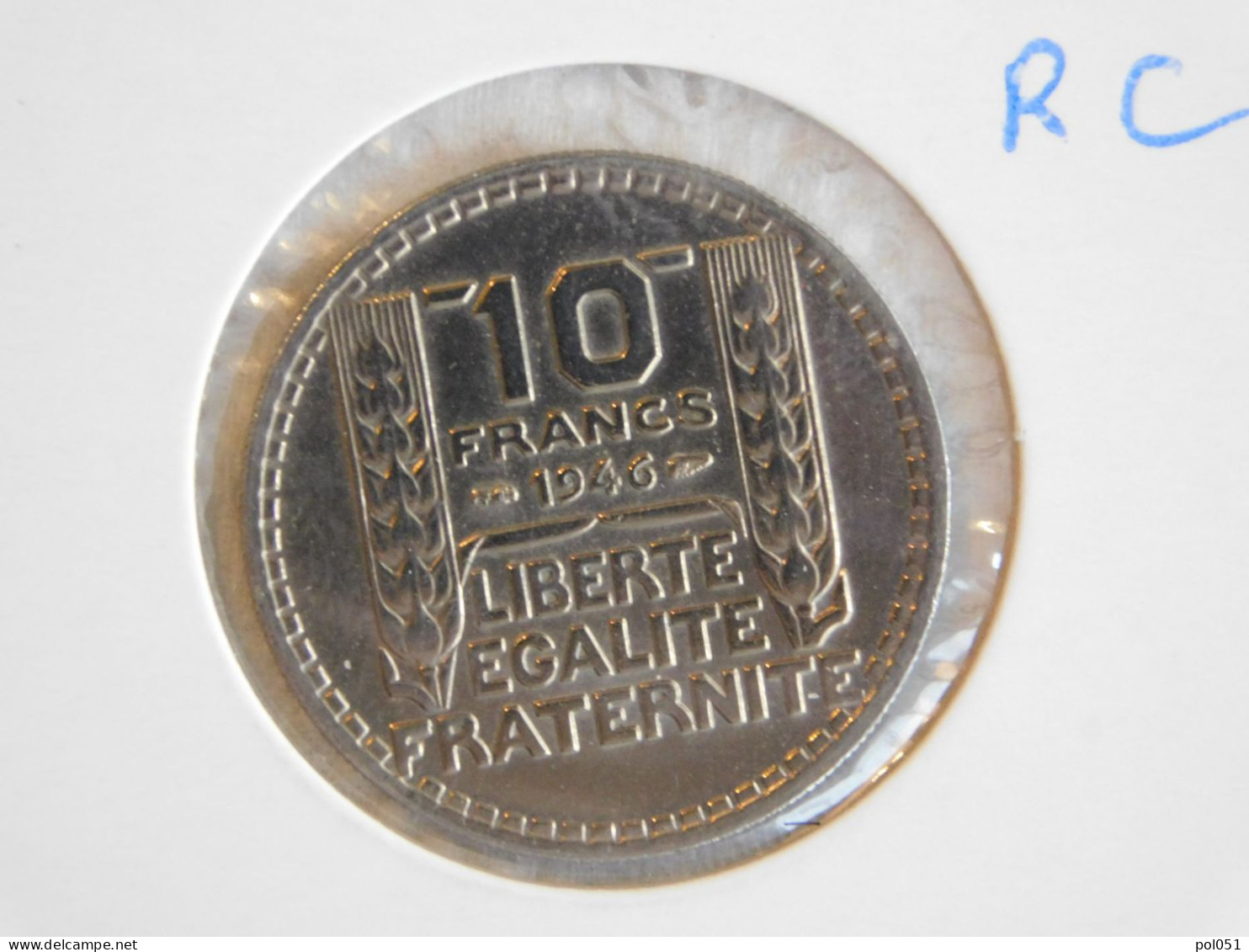 France 10 Francs 1946 TURIN, GROSSE TÊTE, RAMEAUX COURTS (952) - 10 Francs