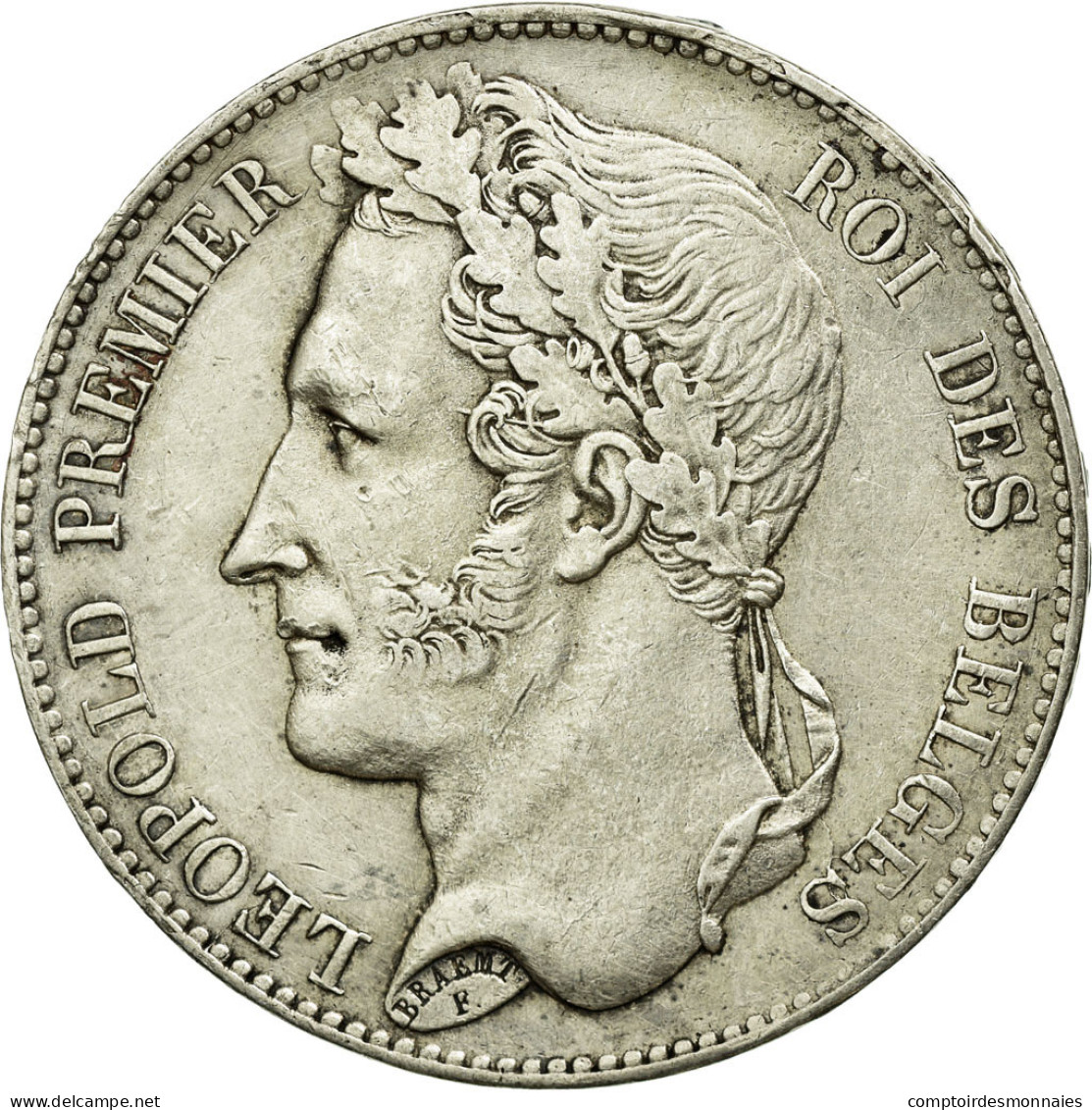 Monnaie, Belgique, Leopold I, 5 Francs, 5 Frank, 1849, TTB, Argent, KM:3.2 - 5 Francs