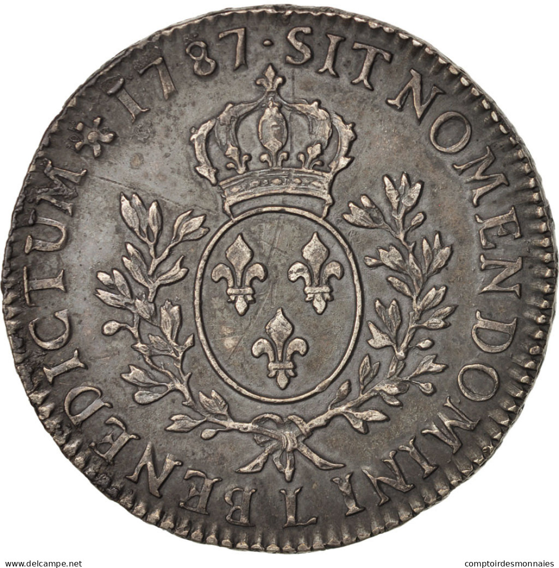 Monnaie, France, Louis XVI, Écu Aux Branches D'olivier, Ecu, 1787, Bayonne - 1774-1791 Louis XVI