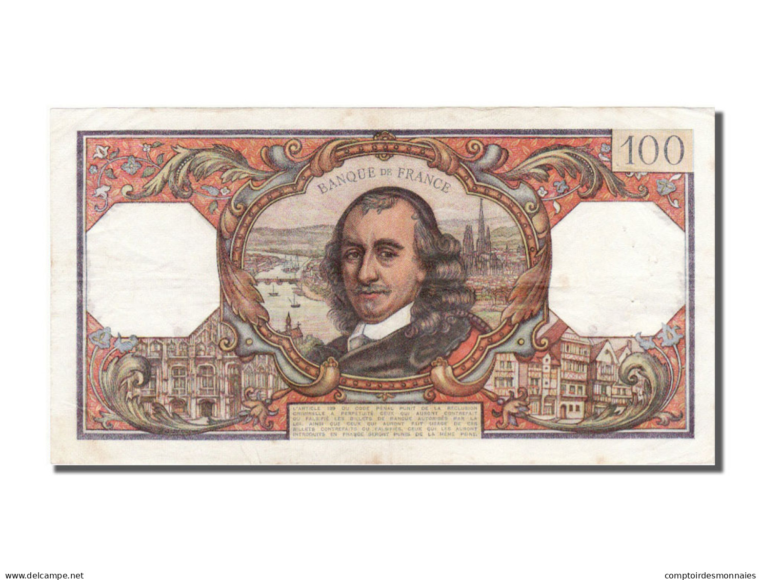 Billet, France, 100 Francs, 100 F 1964-1979 ''Corneille'', 1965, 1965-04-01 - 100 F 1964-1979 ''Corneille''