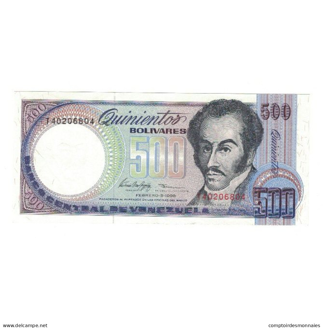 Billet, Venezuela, 500 Bolivares, 1998, 1998-02-05, KM:67f, NEUF - Venezuela