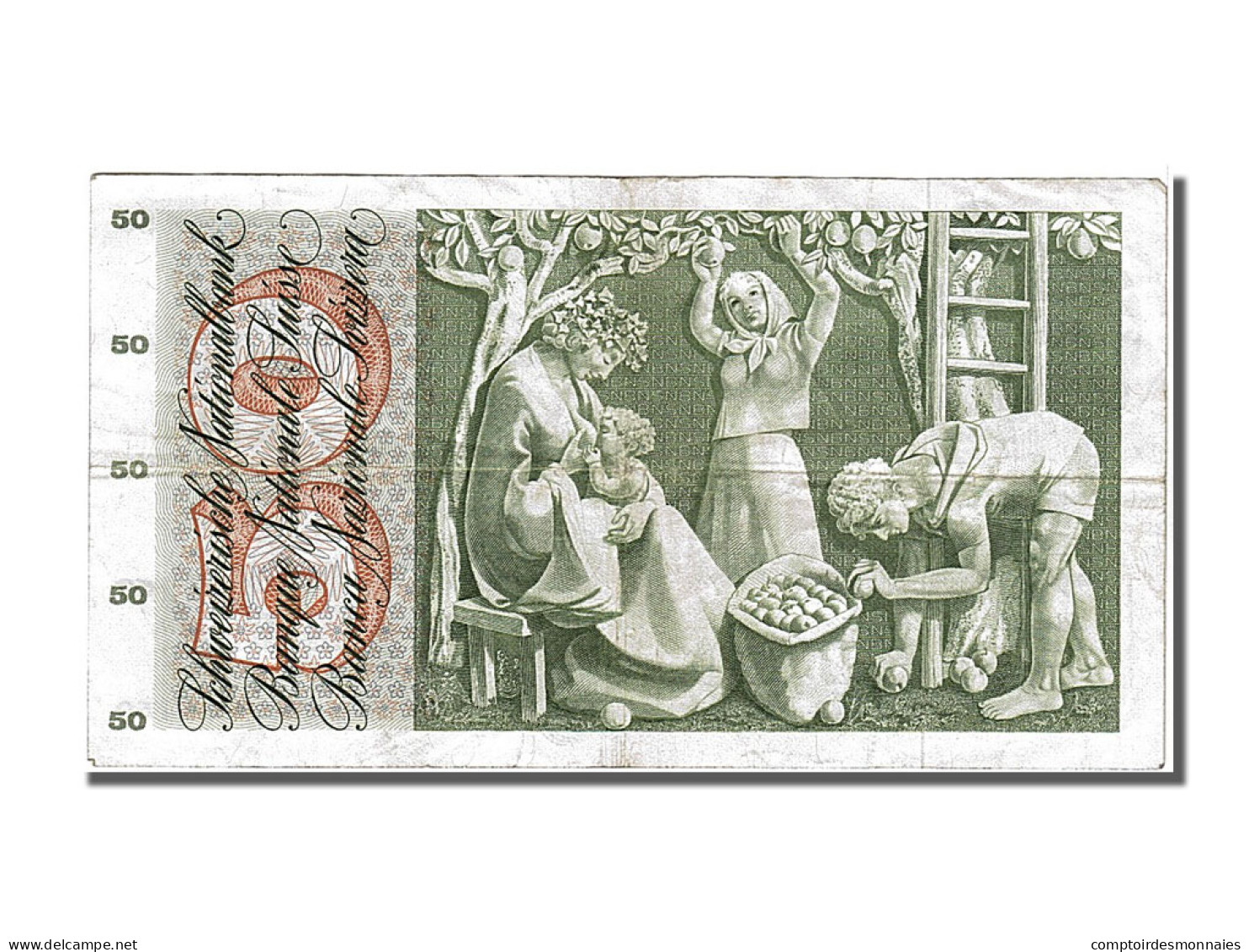 Billet, Suisse, 50 Franken, 1973, 1973-03-07, TTB - Switzerland