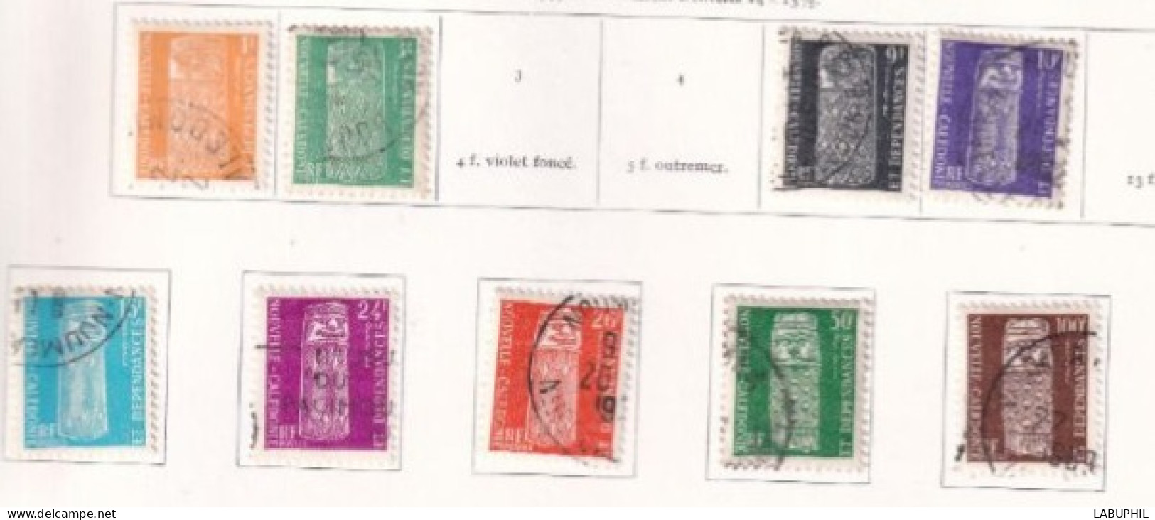 NOUVELLE CALEDONIE Dispersion D'une Collection Oblitéré Used   Mlh Service 1959 - Dienstzegels