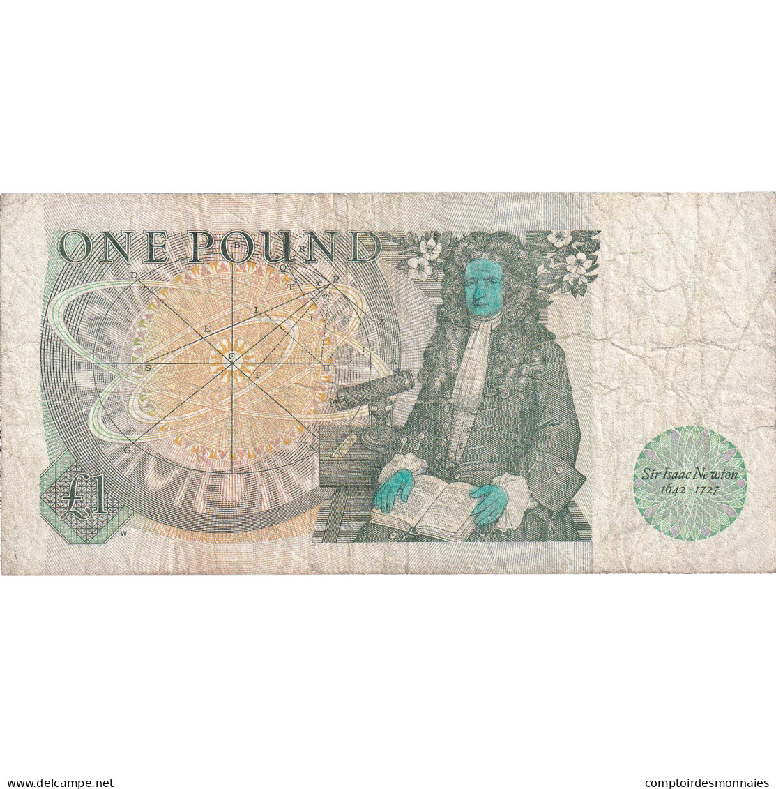 Billet, Grande-Bretagne, 1 Pound, Undated (1981-84), KM:377b, B - 1 Pond