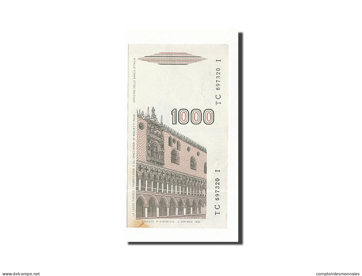 Billet, Italie, 1000 Lire, 1982, 1982, KM:109a, SUP - 1.000 Lire