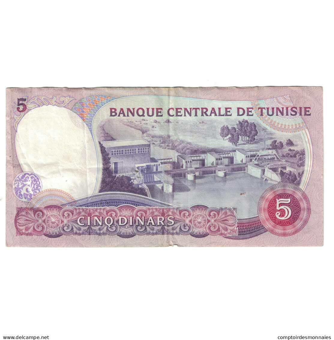 Billet, Tunisie, 5 Dinars, 1983, 1983-11-03, KM:79, TTB - Tunisie