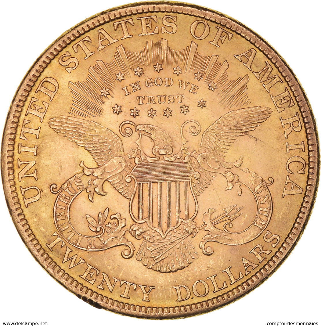 Monnaie, États-Unis, Liberty Head, $20, Double Eagle, 1893, U.S. Mint - 20$ - Double Eagles - 1877-1901: Coronet Head (Tête Couronnée)