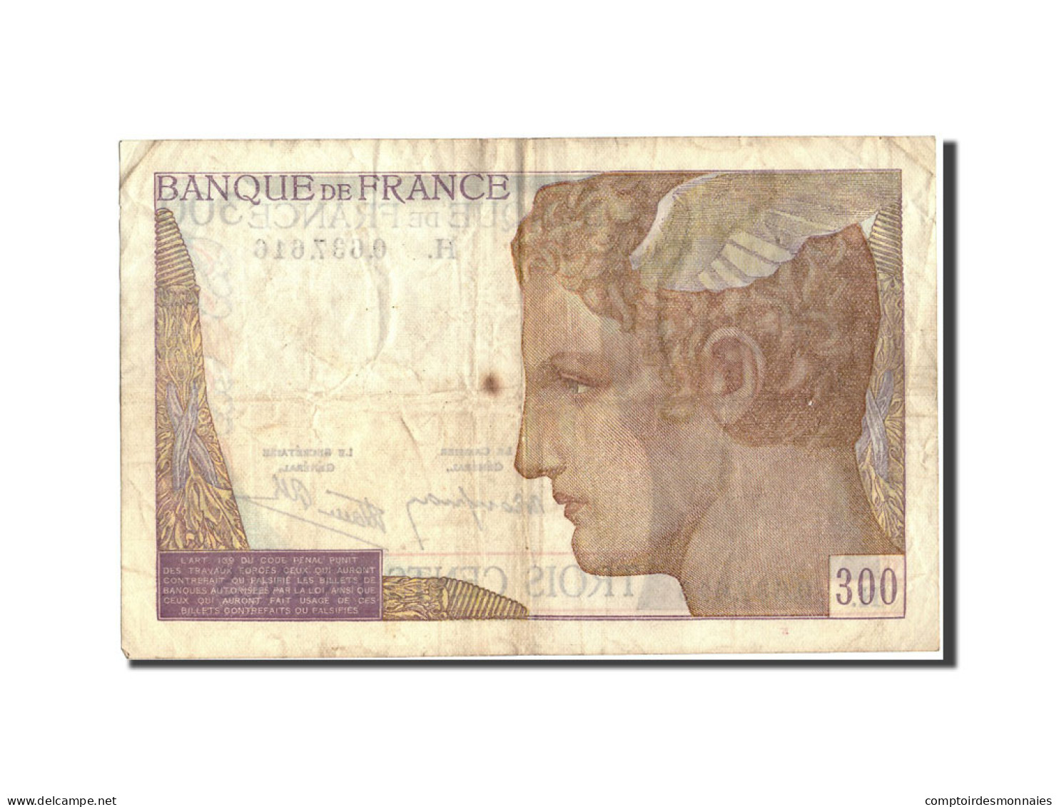 Billet, France, 300 Francs, 300 F 1938-1939, 1938, 1938-10-06, TTB - 300 F 1938-1939