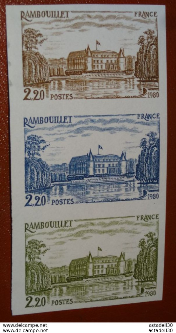 Essai De Couleur , Rambouillet, 1980, Neuf Sans Charniere** ........... CL1-12-3c - Color Proofs 1945-…