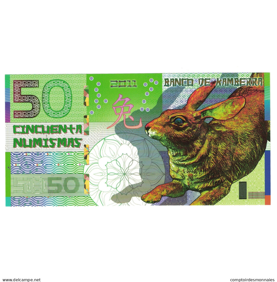 Billet, Australie, Billet Touristique, 2011, 50 Dollars ,Colorful Plastic - Finti & Campioni