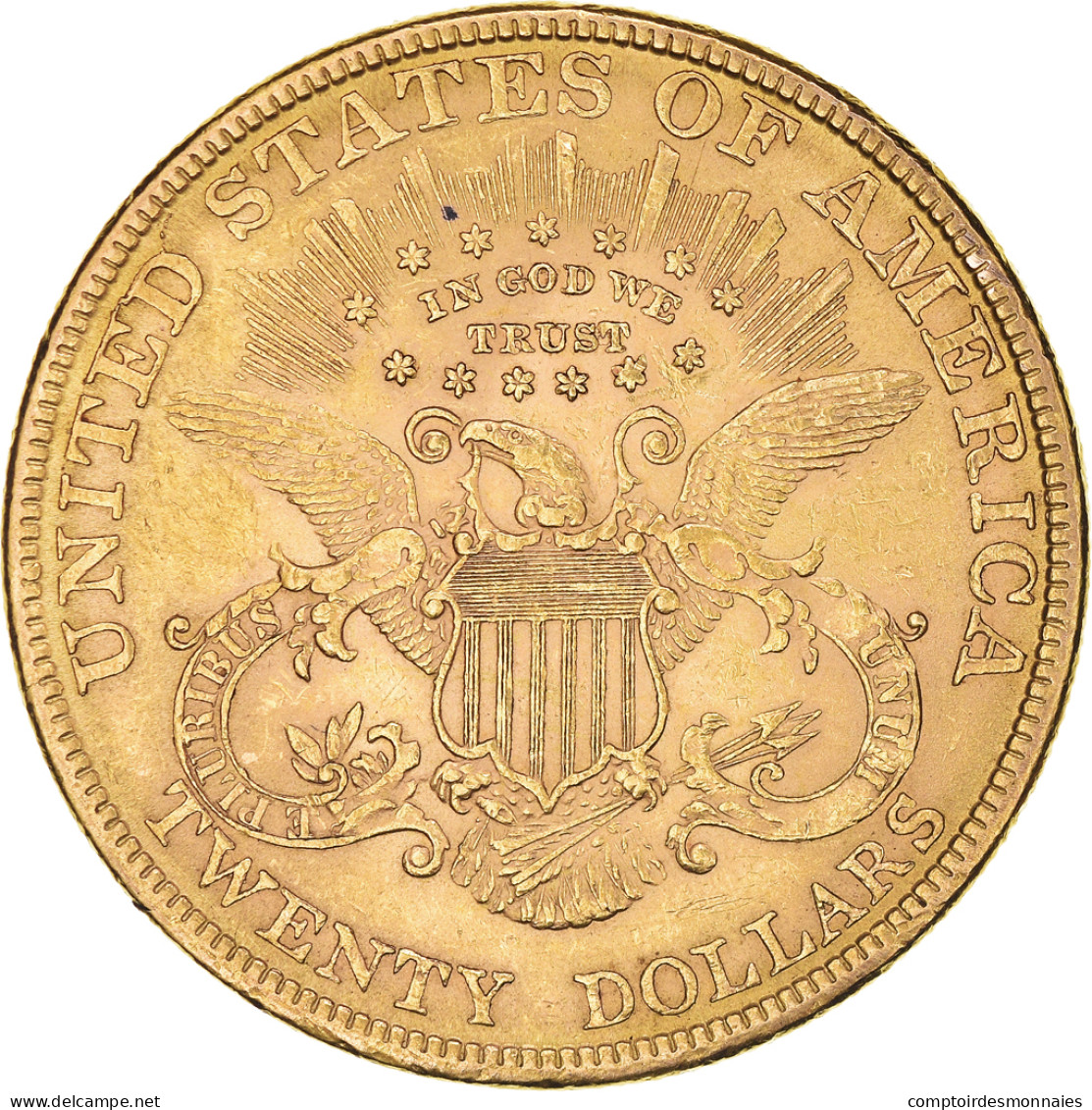 Monnaie, États-Unis, Liberty Head, $20, Double Eagle, 1878, U.S. Mint - 20$ - Double Eagle - 1877-1901: Coronet Head