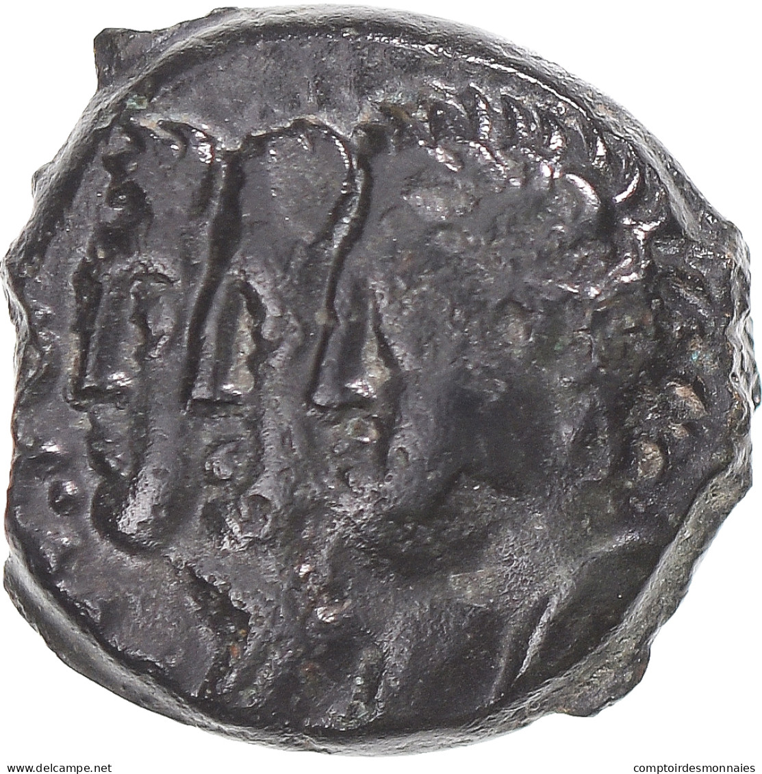 Rèmes, Bronze Aux Trois Bustes / REMO, 60-40 BC, Bronze, SUP, Delestrée:593 - Keltische Münzen