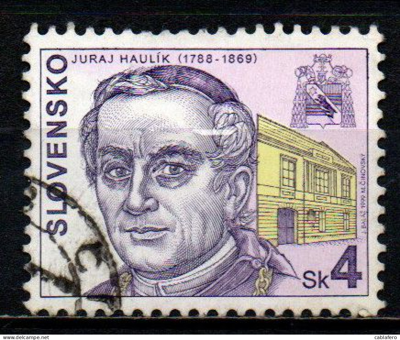 SLOVACCHIA - 1999 - Juraj Haulik (1788-1869),1st Cardinal Of Croatia - USATO - Gebruikt