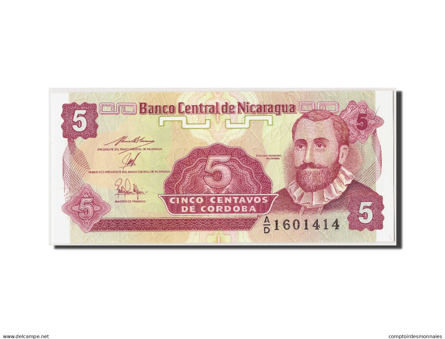 Billet, Nicaragua, 5 Centavos, NEUF - Nicaragua