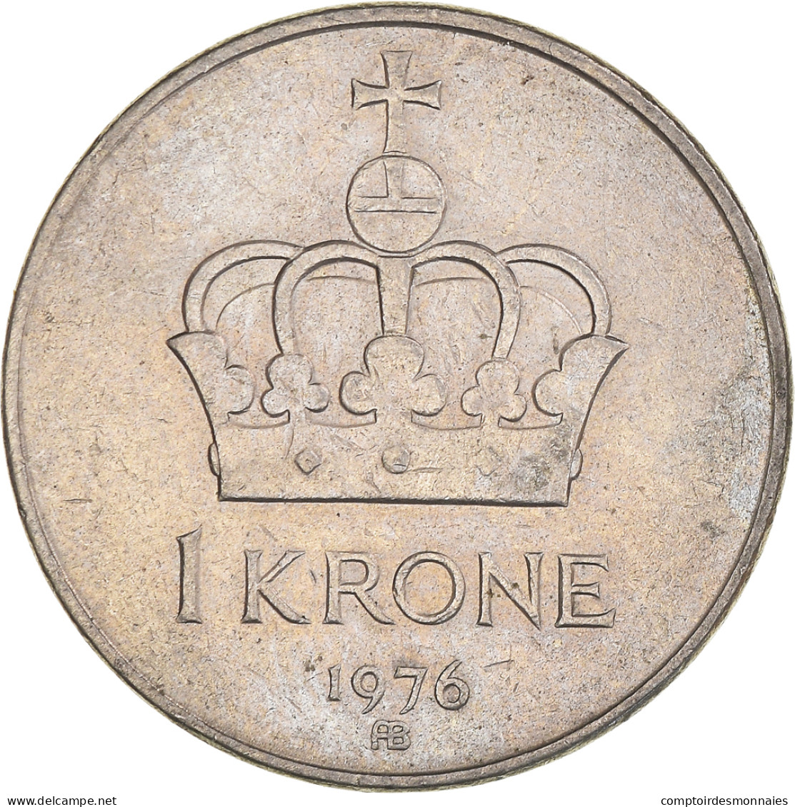 Monnaie, Norvège, Olav V, Krone, 1976, TTB, Cupro-nickel, KM:419 - Norwegen