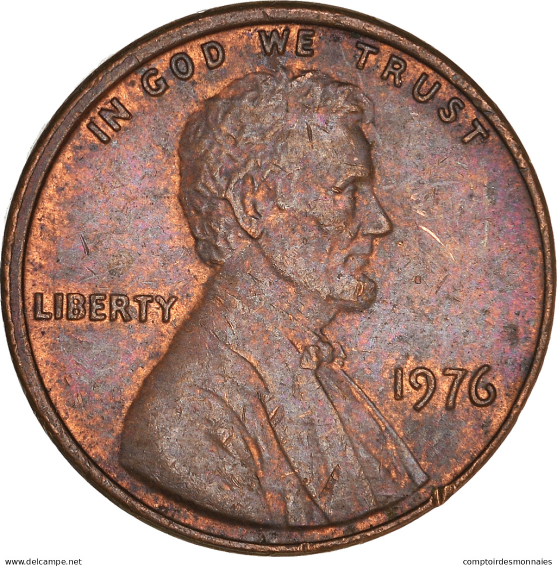 Monnaie, États-Unis, Lincoln Cent, Cent, 1976, U.S. Mint, Philadelphie, TTB - 1959-…: Lincoln, Memorial Reverse