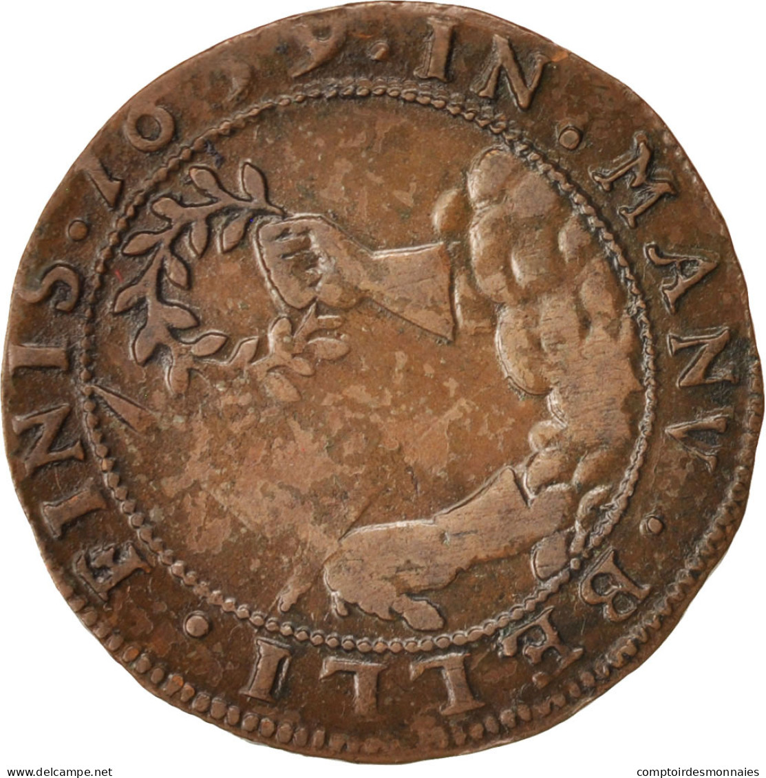 Pays-Bas Espagnols, Jeton, Spanish Netherlands, Philippe IV, 1659, TTB+, Cuivre - Sonstige & Ohne Zuordnung