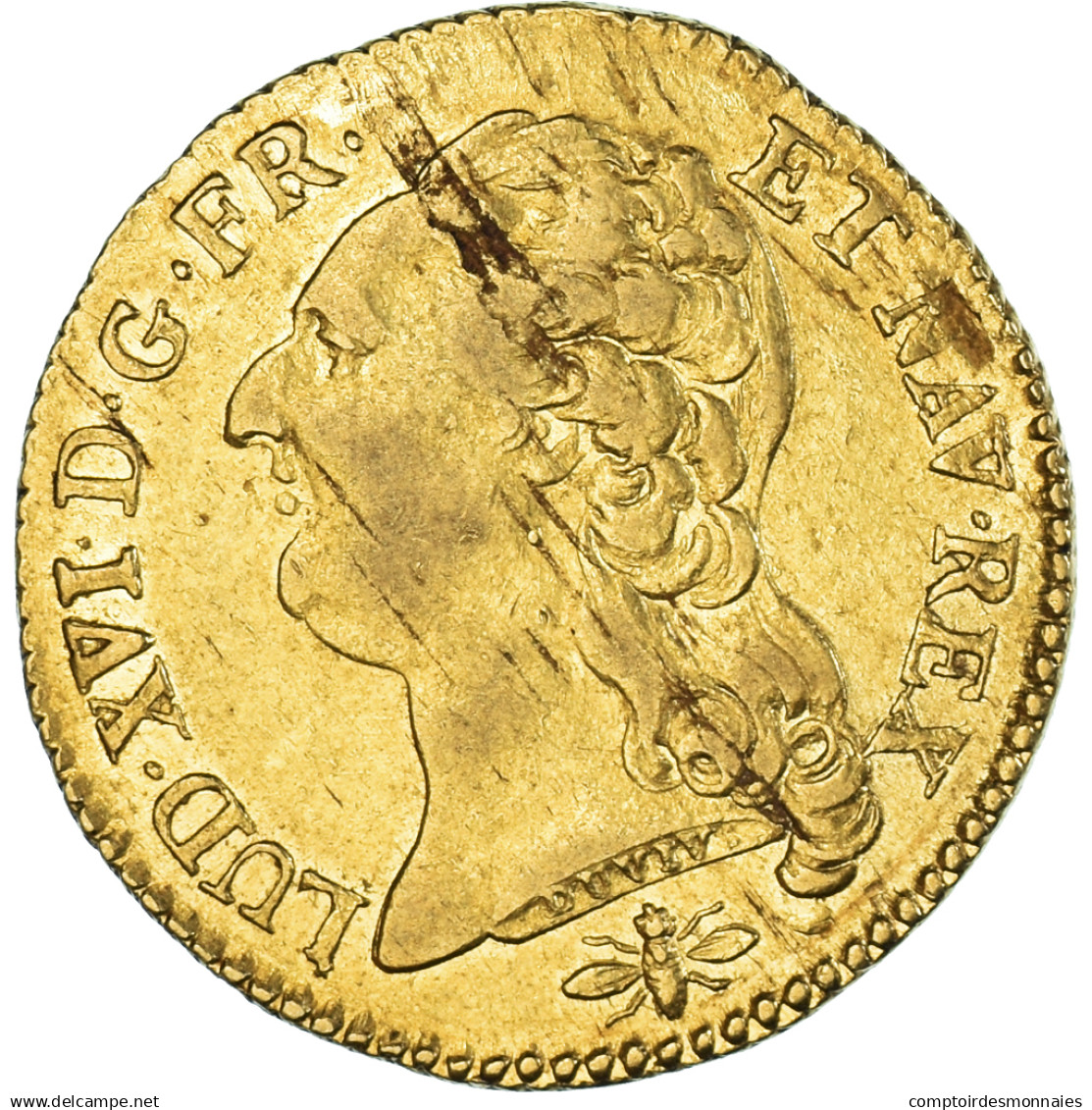 Monnaie, France, Louis XVI, Louis D'or à La Tête Nue, 1786/5, Lyon, TTB, Or - 1774-1791 Ludwig XVI.