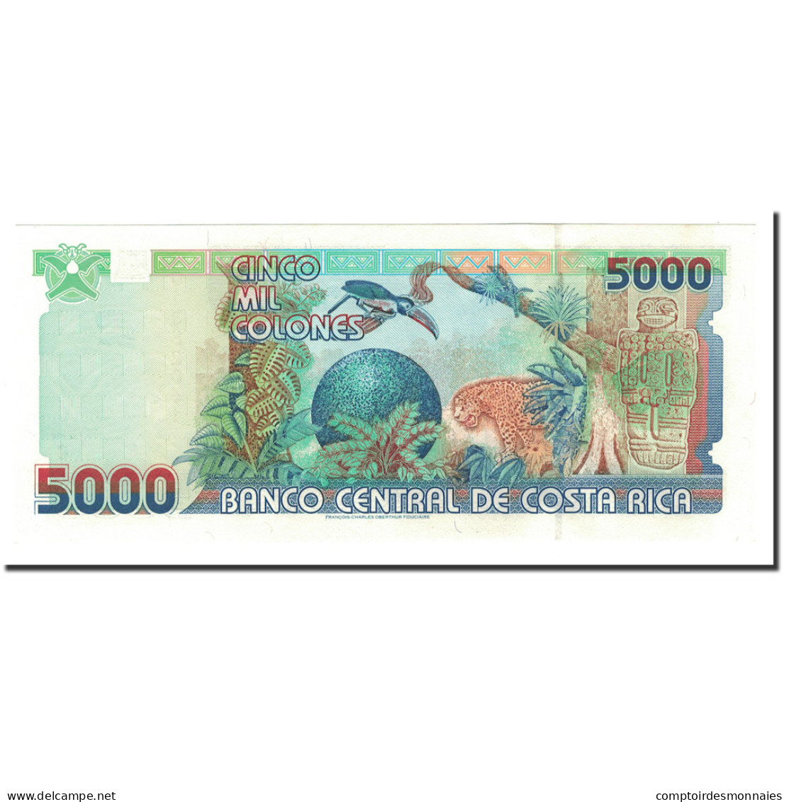 Billet, Costa Rica, 5000 Colones, 1999, 1999-02-24, KM:268a, NEUF - Costa Rica