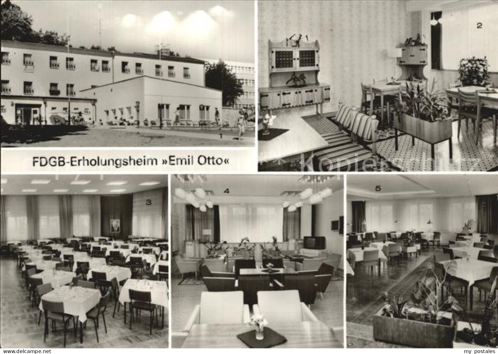 72473960 Plau Mecklenburg FDGB Erholungsheim Emil Otto Klubraum Speisesaal Cafe  - Plau