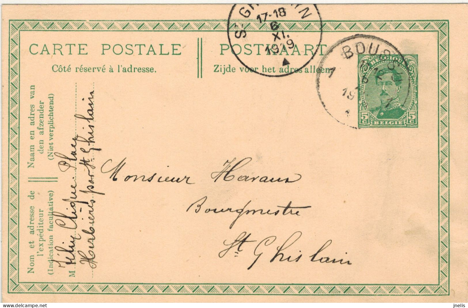 CPA 1919 - Belgique - Boussu - Saint-Ghislain - Saint-Ghislain