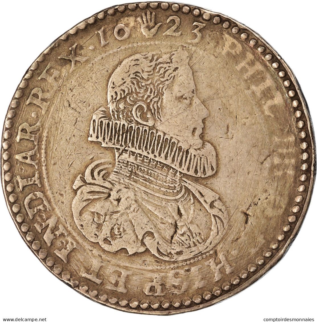 Monnaie, Pays-Bas Espagnols, BRABANT, 2 Ducaton, 1623, Anvers, TTB, Argent - Sonstige & Ohne Zuordnung